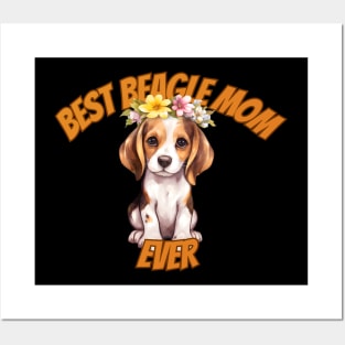 beagle mom, beagle dog, funny gifts for dog lovers Posters and Art